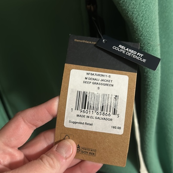 THE NORTH FACE MEN’S LIMITED EDITION GREEN GRASS DENALI JACKET: NEW WITH TAGS: S - Picture 2 of 9